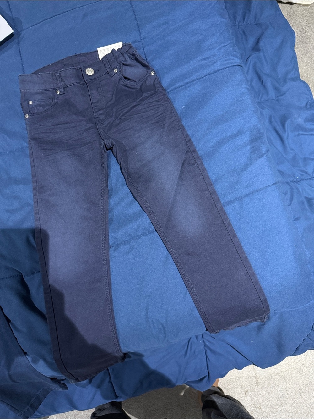 Boys Slim Fit Navy Jeans